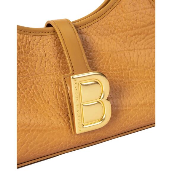 Brandon Blackwood  Jada Bag in Tan Leather with Gold Hardware - Picture 4 of 16